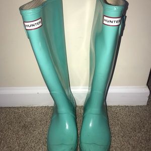 Hunter original tall gloss rainboot+cleaner